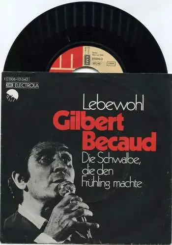 Single Gilbert Becaud: Lebewohl (EMI 1C 006-13 043) D 1975