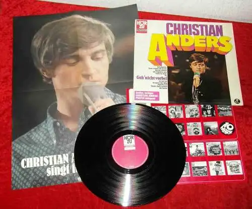 LP Christian Anders (Hör Zu SHZE 284) mit großem farbigem Poster D 1969