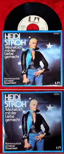 Single Heidi Stroh: Was hab ich mit der Liebe gemacht (United Artists 35 736A) D