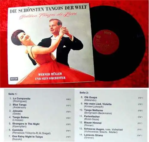 LP Werner Müller: Golden Tangos de Luxe - die schönsten Tangos der Welt (Decca)