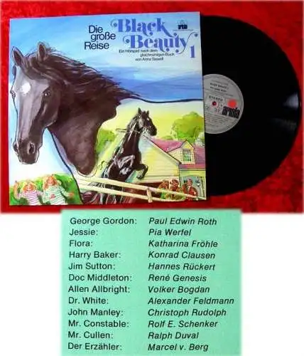 LP Black Beauty Die grosse Reise Hörspiel zur TV Serie