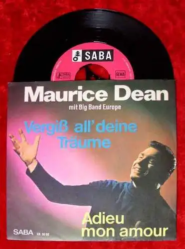Single Maurice Dean & Big Band Europe: Vergiß all Deine Träume (Saba SB 3050) D