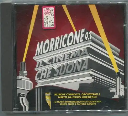 CD Ennio Morricone: ´93 Il Cinema Che Suona (Epic) 1993
