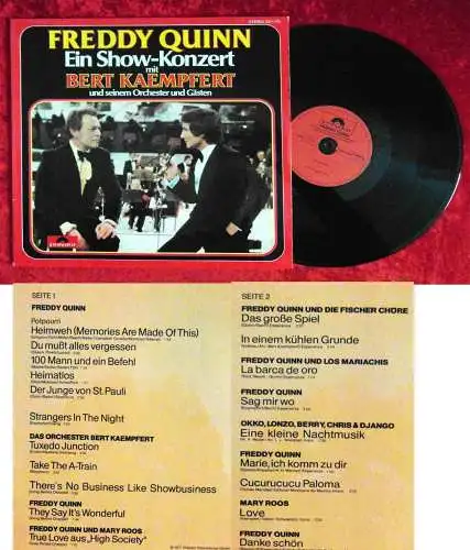 LP Freddy Quinn: Ein Show Konzert mit Bert Kaempfert (Polydor 2371 774) D 1977