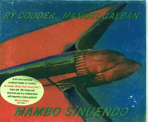 CD Ry Cooder & Manuel Galban: Mambo Sinuendo (Nonesuch)
