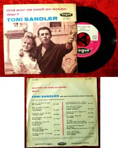 Single Toni Sandler: Und war es noch so schön (Vogue DV 14 197) D 1964