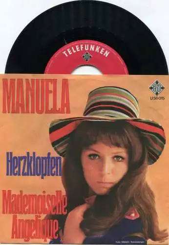 Single Manuela: Herzklopfen / Mademoiselle Angelique (Telefunken U 56 015) D