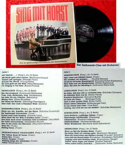LP Horst Jankowski Sing mit Horst 1966 ARD TV Show (Mercury)