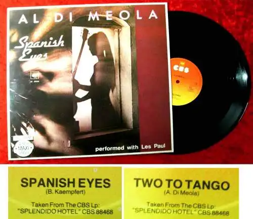 Maxi Al Di Meola: Spanish Eyes (CBS 12.8946) NL 1980 (performed w/ Les Paul)