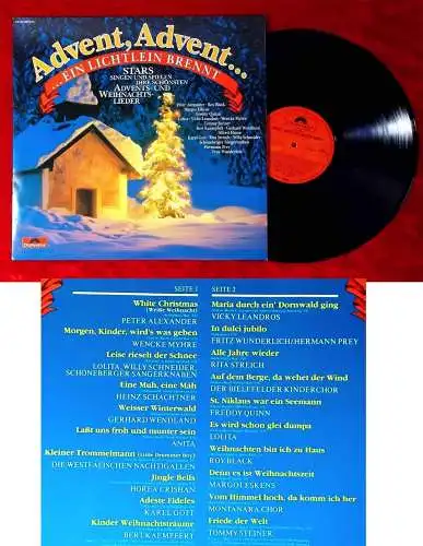 LP Advent, Advent...ein Lichtlein brennt (Polydor 63 529 2) Club Edition 1989