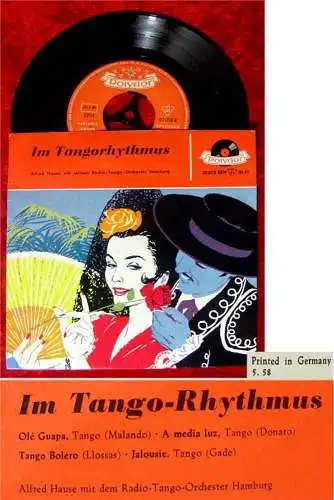EP Alfred Hause: Im Tangorhythmus 1958 (Polydor) D