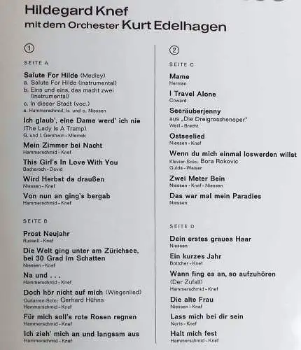 2LP Hildegard Knef: Concert w/ Kurt Edelhagen (Decca Stern Musik SD 3000/1-2) D