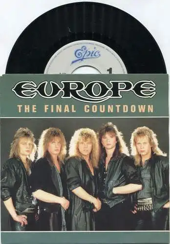 Single Europe: Final Countdown (Epic 7127) NL 1986