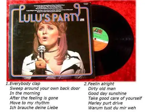LP Lulu: Lulu´s Party (Atlantic 40 316) D 71 mit 2 deutsch gesungenen Titeln