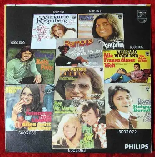 Single Vicky Leandros Singers: Wo ist er? (Philips 6000 014) D 1971