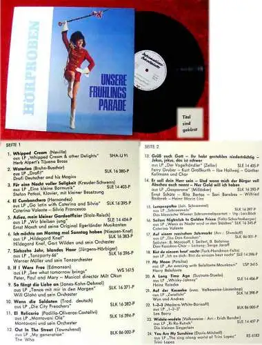 LP Unsere Frhülingsparade Teldec Hörproben 1966