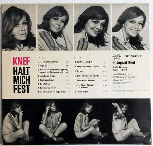 LP Hildegard Knef: Halt mich fest (Decca SLK 16 466-P) D