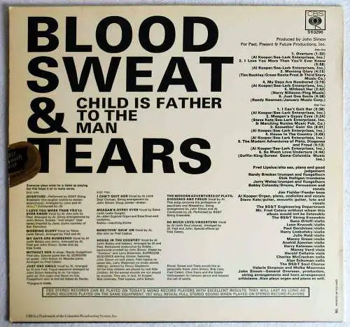 LP Blood Sweat & Tears: Child Is Father To The Man (CBS S 63296) NL 1968