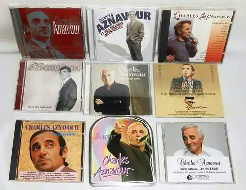 9 CD´s Charles Aznavour  - Sammlung -