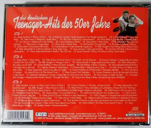 3CD Box Die deutschen Teenager-Hits der 50er Jahre (Tip) 2009