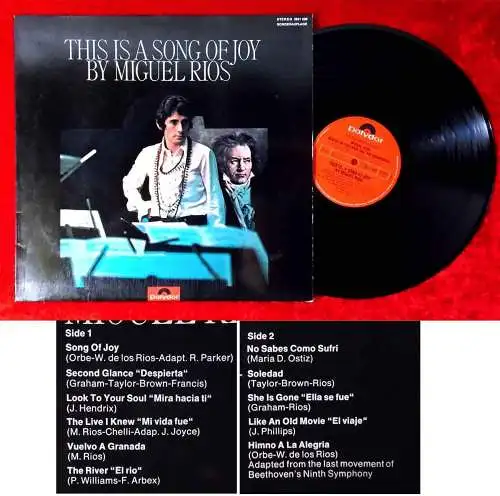LP Miguel Rios: This Is A Song of Joy (Polydor 2821 008) Sonderauflage D 1970