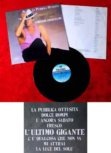 LP Adriano Celentano: La Pubblica Ottusita´ (Teldec 626 707 AP) D 1987