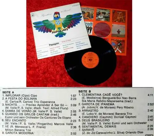 LP Papagaio - Bossa do Brasil (CBS S 62 729) präsentiert von John Paris