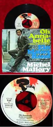 Single Michel Mallory: Oh Annabelle / Ein blaues Band (Riviera 19 774 AT) D