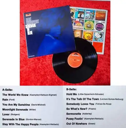 LP Bert Kaempfert: Serenade in Blue (Polydor H 848) Clubsonderauflage D 1967