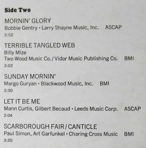 LP Bobbie Gentry & Glen Campbell (Capitol 1C 062-80 067) D