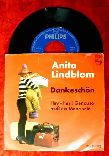 Single Anita Lindblom: Dankeschön (Philips 345 645 PF) D
