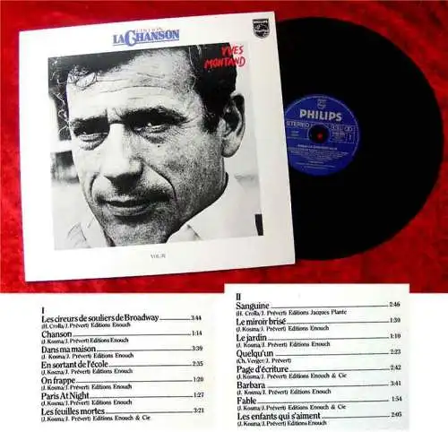 LP Yves Montand: Edition La Chanson Vol. IV