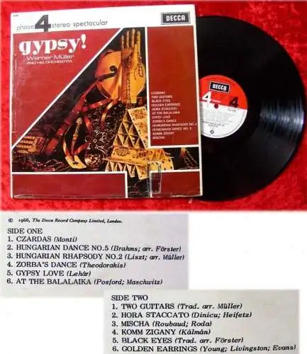 LP Werner Müller: Gypsy! (Decca Phase 4) (1966)