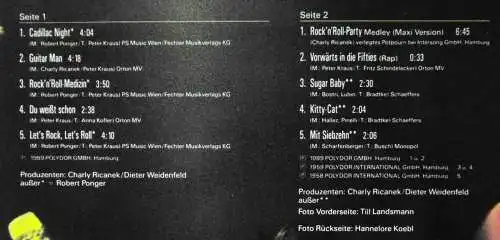 LP Peter Kraus: Cadillac Night (Polydor 839 327-1) D 1989 Club Edition