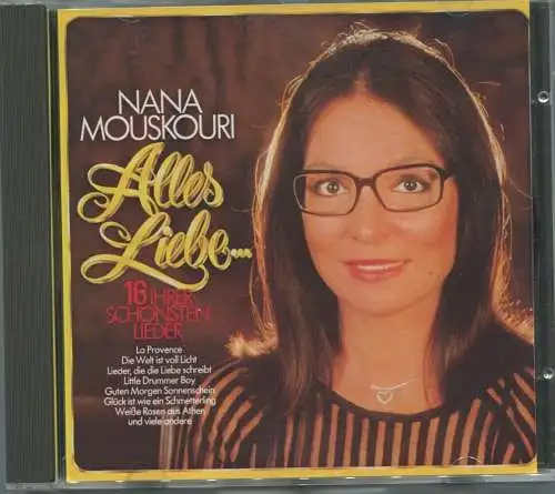 CD Nana Mouskouri: Alles Liebe (Philips) 1985
