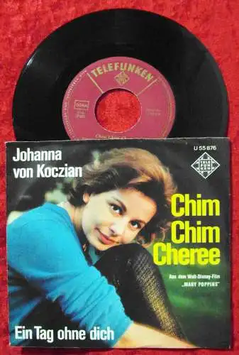 Single Johanna von Koczian: Chim Chim Cheree (Telefunken U 55 876) D 1965