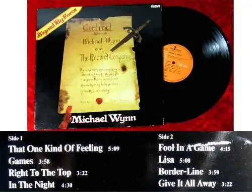 LP Michael Wynn: Signed By Force (RCA PL 28467) D 1981