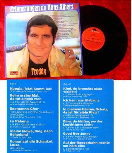 LP Freddy Quinn: Erinnerungen an Hans Albers (Polydor) D