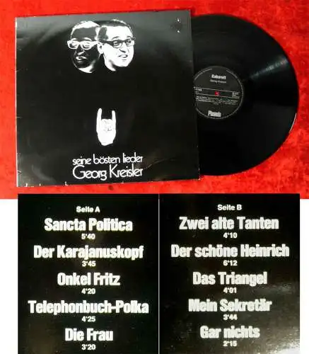 LP Georg Kreisler: Seine bösten Lieder (Phonola LP 7009)