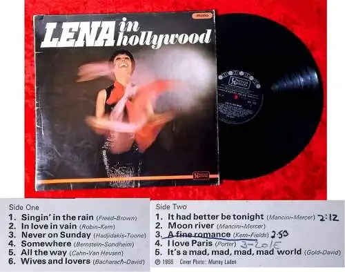 LP Lena Horne: Lena In Hollywood (United Artists Mono ULP 1132) UK 1966