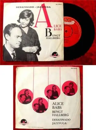 Single Alice Babs Bengt Hallberg Desafinado Jazz Fuga