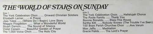 LP World Of Stars On Sunday (York SPA 210) UK 1971 TV Series