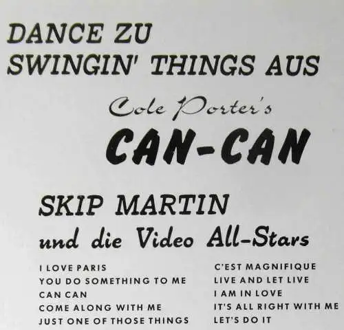 LP Skip Martin & Video All Stars: Dance Zu Swingin´Things Aus "Can Can"  DL-507