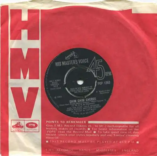 Single Julie Andrews / Dick Van Dyke: Chim Chim Cheree / Spoonful of Sugar (UK)
