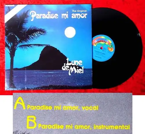 Maxi Lune de Miel: Paradise Mi Amor (Papagayo 1C K 060 15 6036 6) 1985