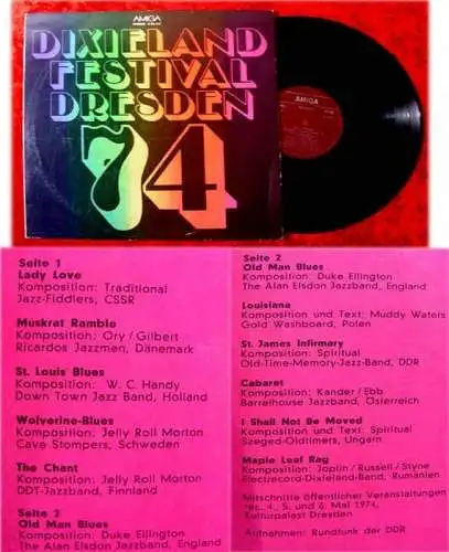 LP Dixieland Festival Dresden 1974