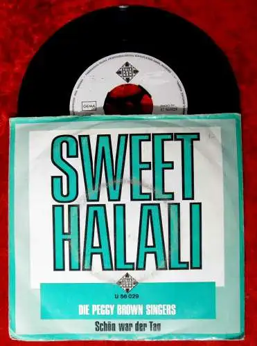 Single Peggy Brown Singers: Sweet Halali (Telefunken U 56 029) D Promo