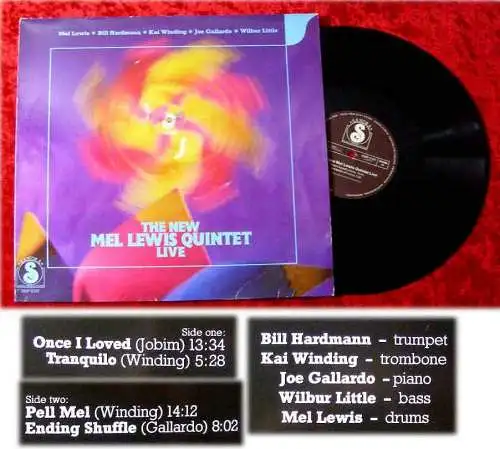 LP New Mel Lewis Quintet Live 1980