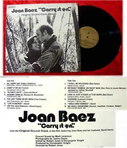 LP Carry it on - Soundtrack Joan Baez - deutsche Pressu