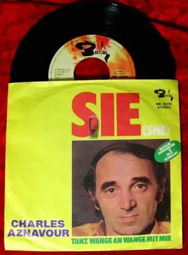 Single Charles Aznavour: Sie (deutsche Version) selten